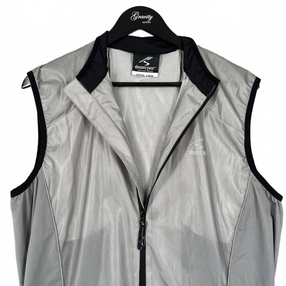 Showers Pass Adult Lightweight Gray Cycling Vest, Extra Large Reflective - Picture 5 of 9